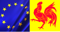 drapeau UE + wallon