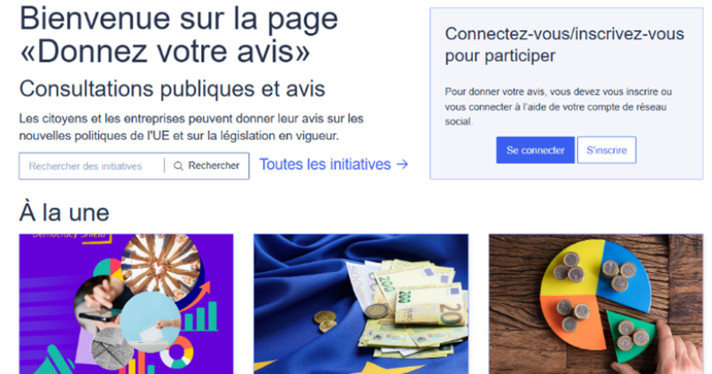 Votre avis compte pour les institutions européennes !