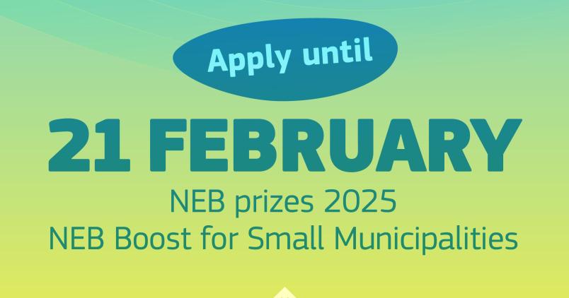 NEB prizes 2025. Échéance étendue au 21/02